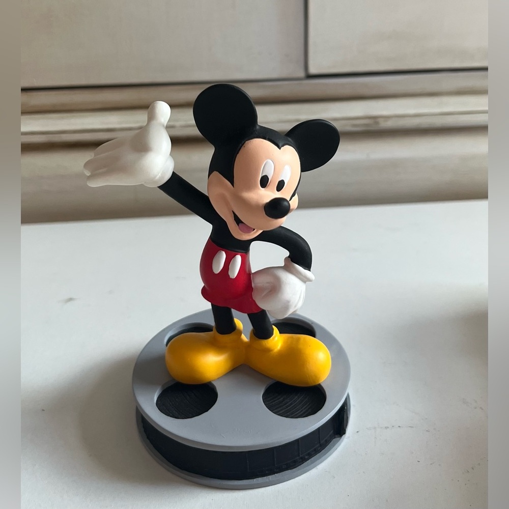 Vintage The One & Only Mickey Mouse Standing on Film Reel Resin Disney Figure LC